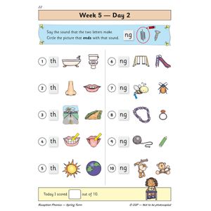 Reception Phonics Daily Practice Book: Spring Term Look Inside Image 4