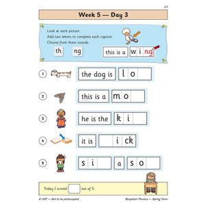 Reception Phonics Daily Practice Book: Spring Term Look Inside Image 5