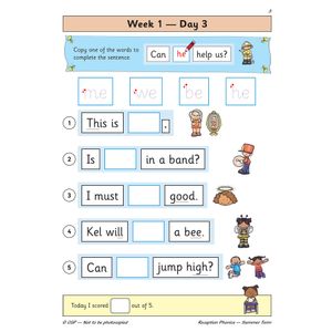 Reception Phonics Daily Practice Book: Summer Term Look Inside Image 5