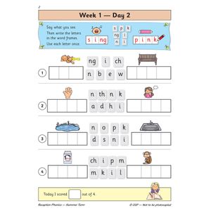 Reception Phonics Daily Practice Book: Summer Term Look Inside Image 4