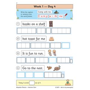 Reception Phonics Daily Practice Book: Summer Term Look Inside Image 6