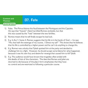 Romeo & Juliet Revision Question Cards (Ages 14-16) Look Inside Image 6