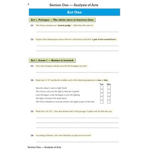 Romeo & Juliet Workbook (Ages 14-16) Look Inside Image 4