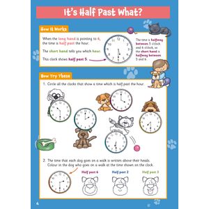 Telling the Time Activity Book for Ages 5-7 Look Inside Image 4