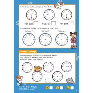 Telling the Time Activity Book for Ages 5-7 Look Inside Image 5