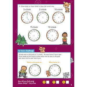 Telling the Time Activity Book for Ages 5-7 Look Inside Image 3
