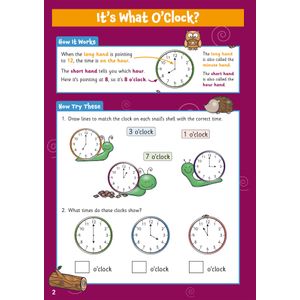 Telling the Time Activity Book for Ages 5-7 Look Inside Image 2
