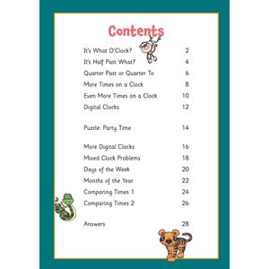 Telling the Time Activity Book for Ages 5-7 Look Inside Image 1