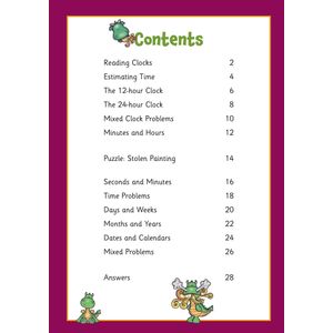 Telling the Time Activity Book for Ages 7-9 Look Inside Image 1