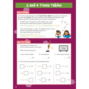 Times Tables & Multiplication Skills Activity Book for Ages 9-11 Look Inside Image 2