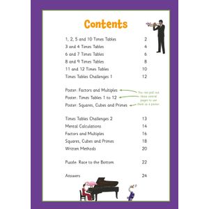 Times Tables & Multiplication Skills Activity Book for Ages 9-11 Look Inside Image 1