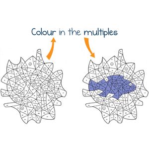 Times Tables Colouring Book 1 (Ages 7-11) Look Inside Image 1