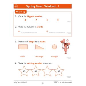 Year 1 Maths 10-Minute Weekly Workouts (Ages 5-6) Look Inside Image 5