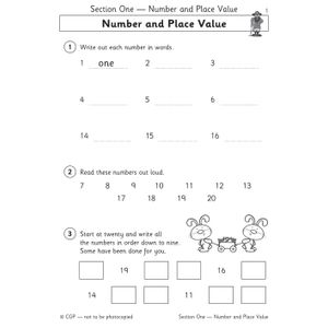 Year 1 Maths Workout Book (Ages 5-6) Look Inside Image 1