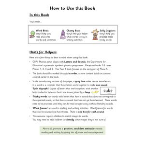 Year 1 Phonics Workbook Book 1 (Ages 5-6) Look Inside Image 1