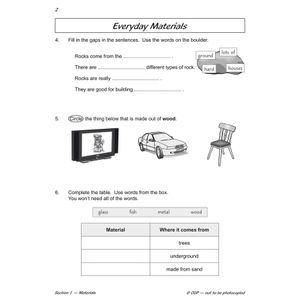 Year 1 Science Workout - Everyday Materials (Ages 5-6) Look Inside Image 3