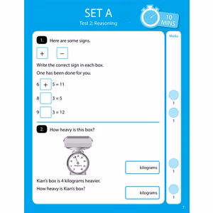 Year 2 Maths 10-Minute SATs Tests (Ages 6-7) Look Inside Image 1