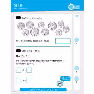 Year 2 Maths 10-Minute SATs Tests (Ages 6-7) Look Inside Image 2