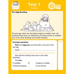 Year 2 Reading 10-Minute SATs Tests (Ages 6-7) Look Inside Image 1