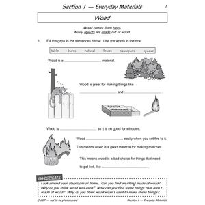 Year 2 Science Workout - Uses of Materials (Ages 6-7) Look Inside Image 2