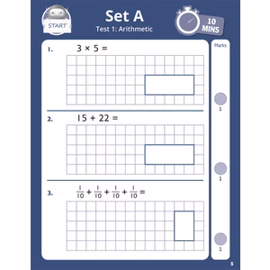 Year 3 Maths 10-Minute SATs Tests (Ages 7-8) Look Inside Image 1