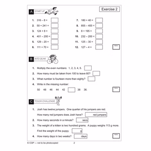 Year 3 Mental Maths Workout Book (Ages 7-8) Look Inside Image 3