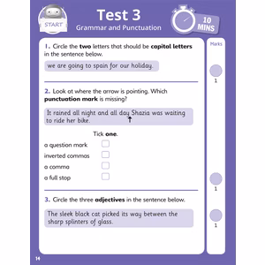 Year 3 SPaG 10-Minute SATs Tests (Ages 7-8) Look Inside Image 1