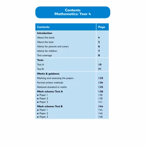 Year 4 Maths SATs Practice Papers (Ages 8-9) Look Inside Image 1