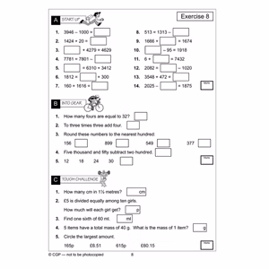 Year 4 Maths Study & Workbook Pack (Ages 8-9) Look Inside Image 3
