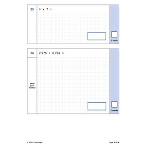 Year 4 SATs Arithmetic Practice Papers Download (Ages 8-9) Look Inside Image 2