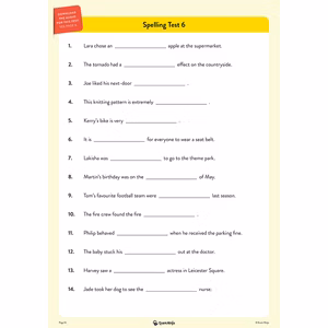 Year 6 Spelling Tests (Ages 10-11) Look Inside Image 4