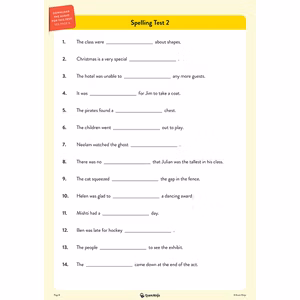 Year 6 Spelling Tests (Download, School Licence) Look Inside Image 1