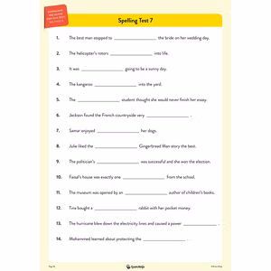 Year 6 Spelling Tests (Download, School Licence) Look Inside Image 5