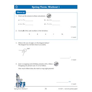 Year 7 Maths 10-Minute Weekly Workouts (Ages 11-12) Look Inside Image 5