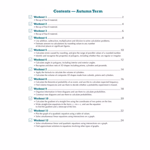 Year 9 Maths Workbook Pack (Ages 13-14) Look Inside Image 1