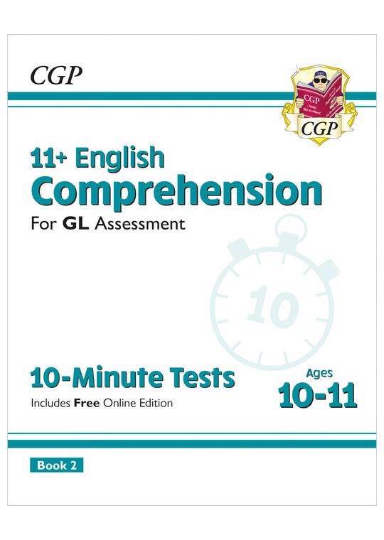 11+ GL 10-Minute Tests: English Comprehension - Ages 10-11 Book 2 (with Online Edition)