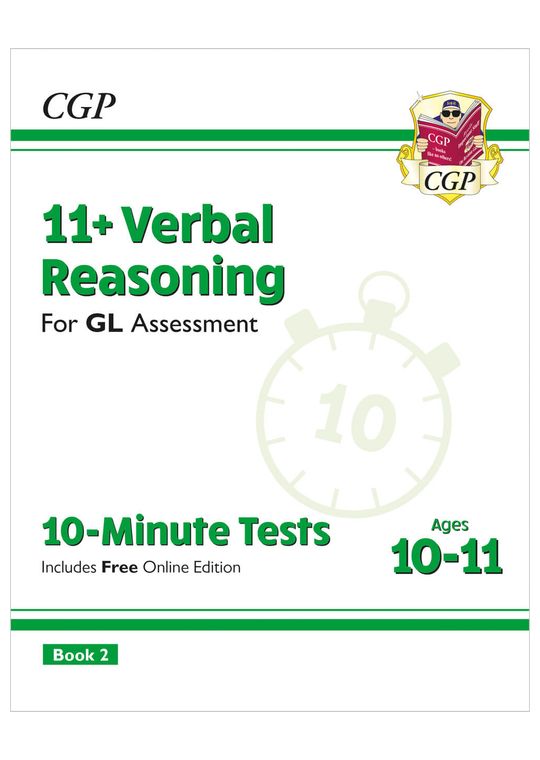 11+ GL 10-Minute Tests: Verbal Reasoning - Ages 10-11 Book 2 (with Online Edition)