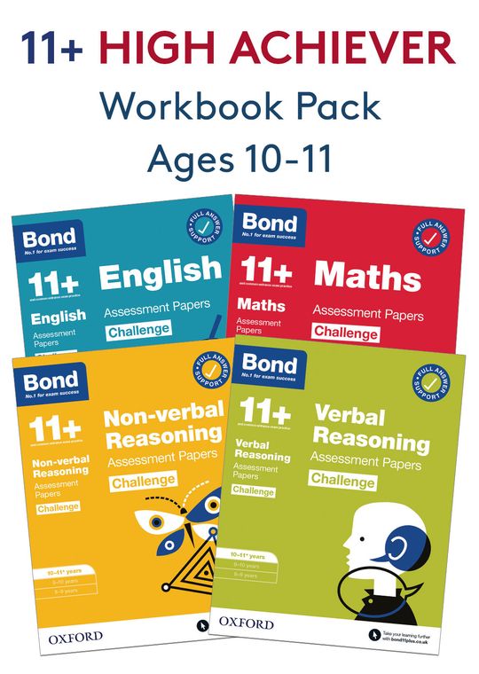 11+ High Achievers Workbook Pack (Ages 10-11)