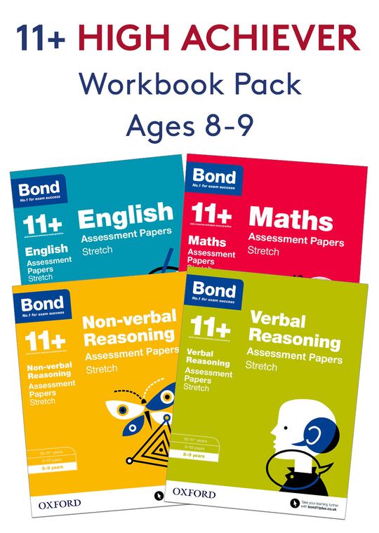 11+ High Achievers Workbook Pack (Ages 8-9)