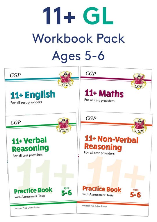 11+ Workbook Pack (Ages 5-6)