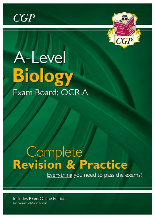 A-Level Biology: OCR A Year 1 & 2 Complete Revision & Practice w/Online Ed (For exams from 2026)
