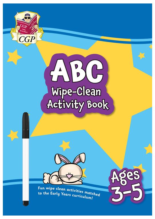 ABC Wipe-Clean Activity Book for Ages 3-5 (with pen)