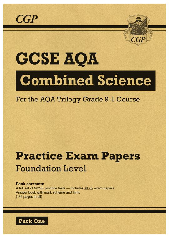 AQA GCSE Combined Science Practice Papers Foundation Pack 1 (Ages 15-16)