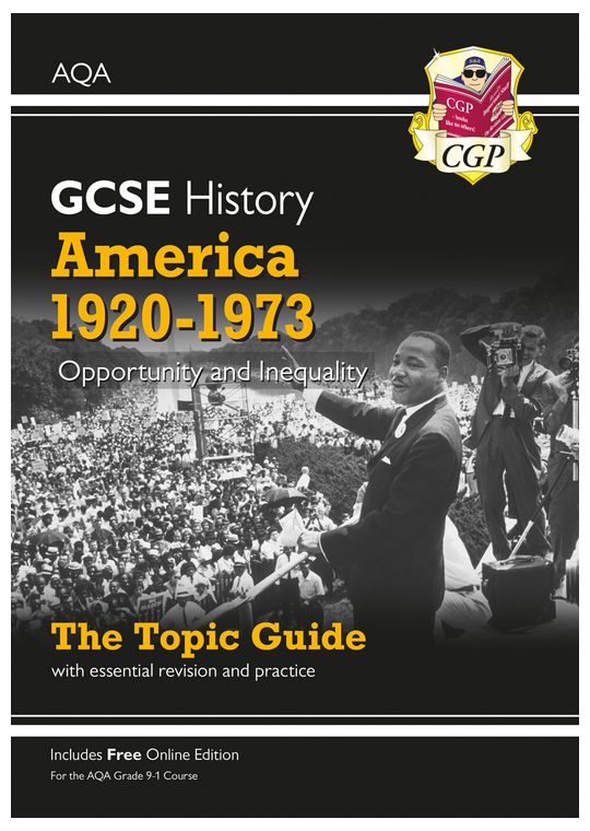 AQA GCSE History America 1920-1973 Study Guide (Ages 14-16)