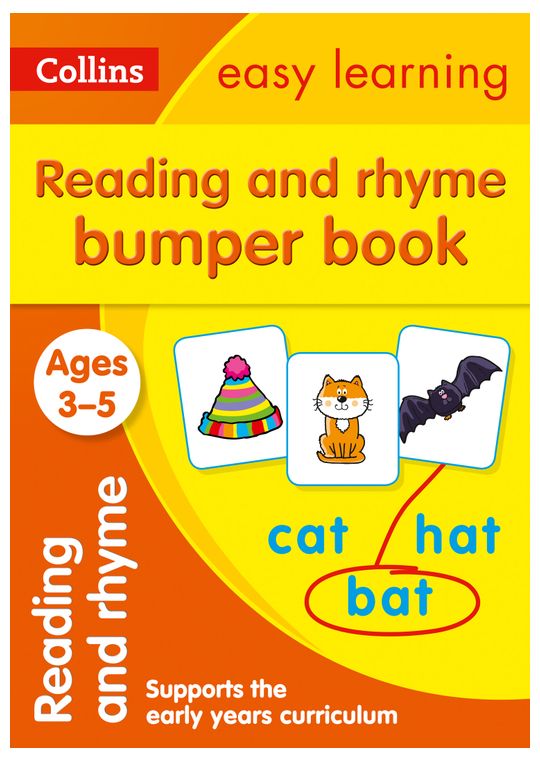 Easy Learning Reading & Rhyme Bumper Workbook (Ages 3-5)