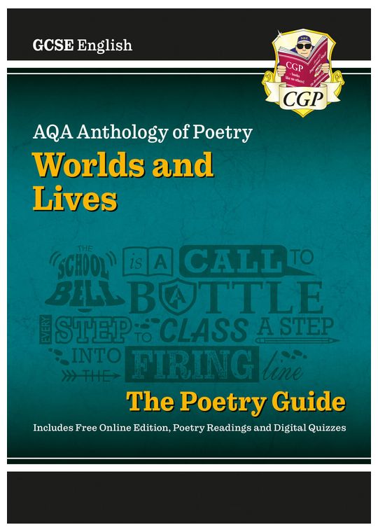 GCSE English AQA Poetry Guide - Worlds & Lives Anthology inc. Online Edition, Audio & Quizzes