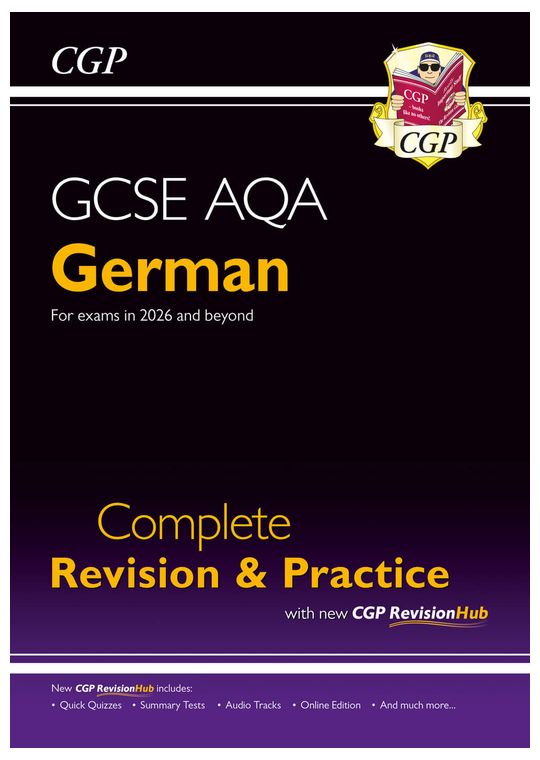 GCSE German AQA Complete Revision & Practice with CGP RevisionHub (for exams from 2026)