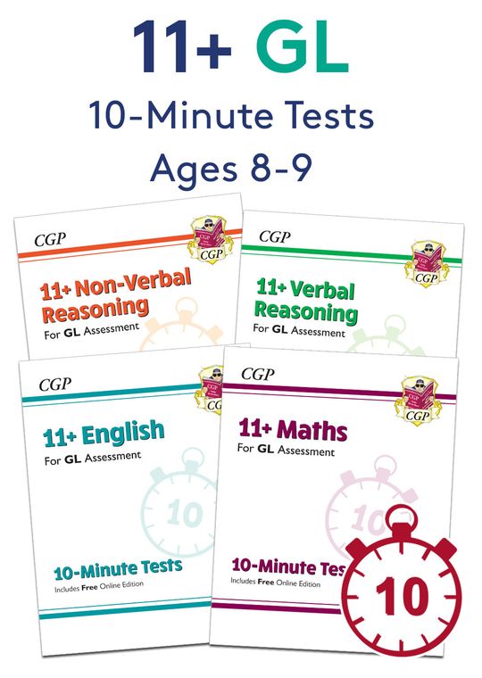 GL 11+ 10-Minute Tests Pack (Ages 8-9)
