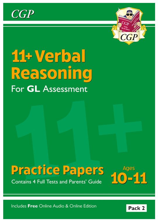 GL 11+ Verbal Reasoning Practice Papers Pack 2 (Ages 10-11)