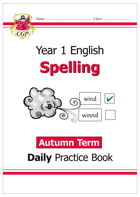 KS1 Spelling Year 1 Daily Practice Book: Autumn Term